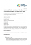 Confirmed Public minutes of the Environment Committee meeting on Thursday 13 June 2024 preview