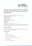 Confirmed Public minutes of the Finance Risk and Assurance Committee meeting 21 November 2024 preview