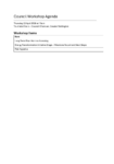 Council workshop 23 April Public Agenda preview