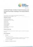 Confirmed Public minutes of the Environment and Climate Committee meeting on Thursday 26 March 2026 preview