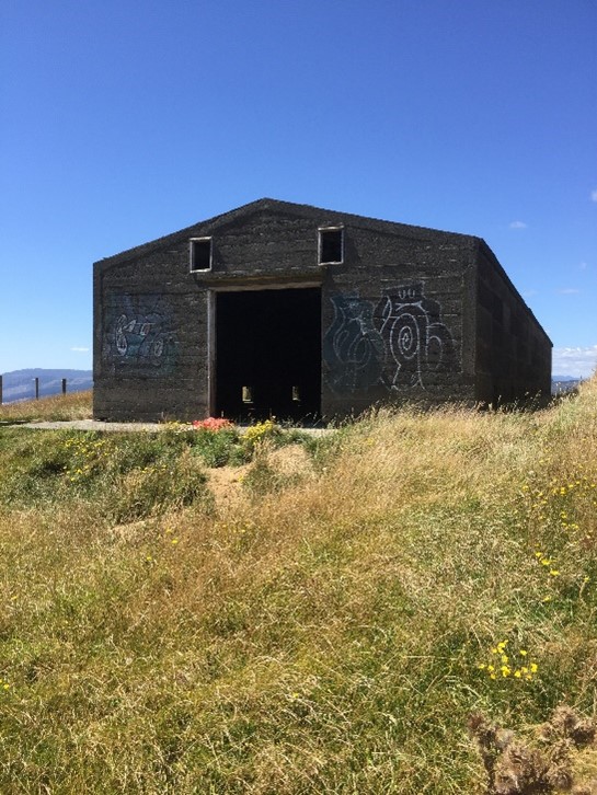 A WWII munition bunkers on the Bunker Trail 