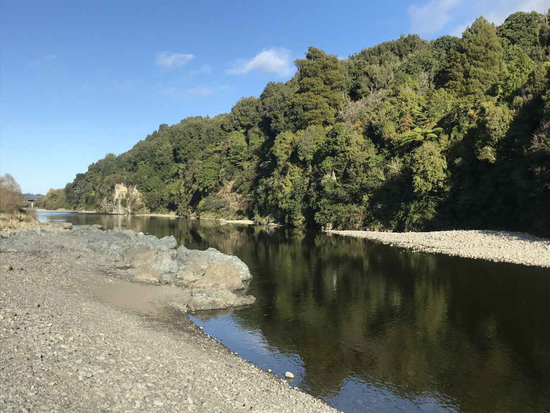 A view of the river on the Hutt River Trail