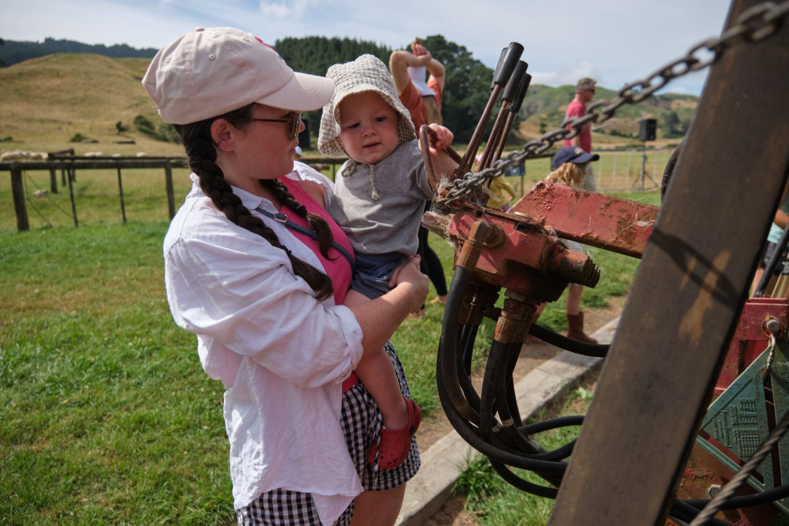 Harriett Young with Henry